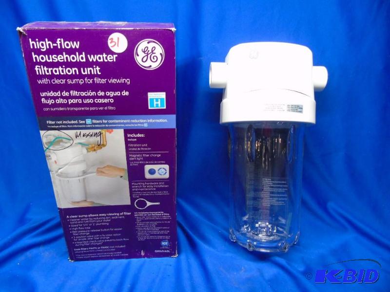 GE 1 in. High Flow Clear Whole House Water Filtration System