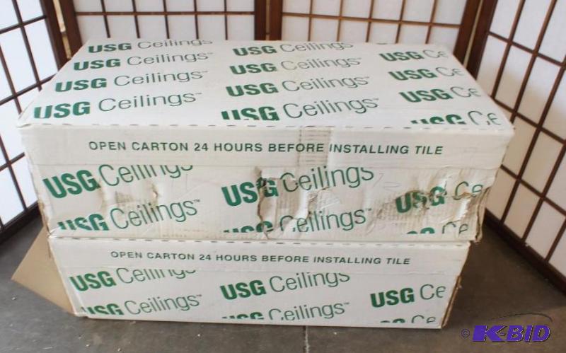 lot 41 image: NEW USG Wood Fiber Ceiling Tiles. 12&quotX1...