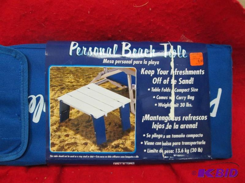 lot 107 image: Personal Beach Table...