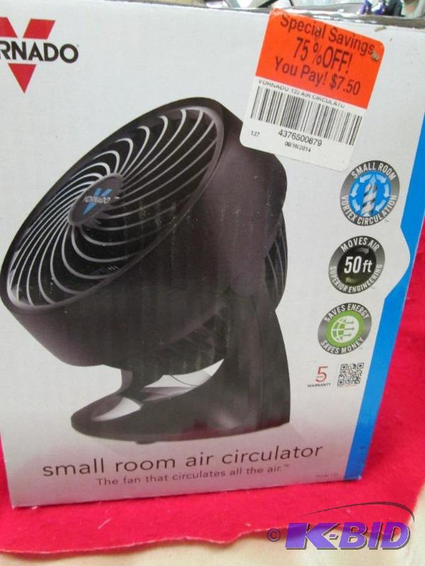 lot 140 image: Vornado small room air circulator fan...