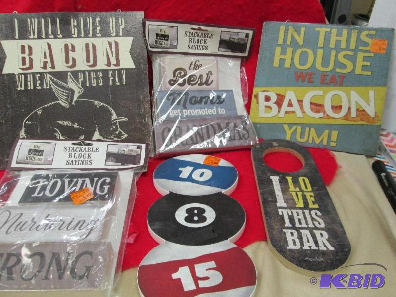 lot 143 image: Qty 6 different signs...