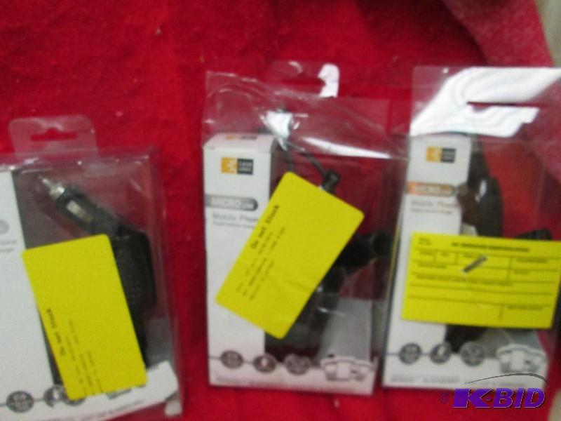lot 154 image: Qty 3 Case Logic Micro USB Mobile phone rapid...
