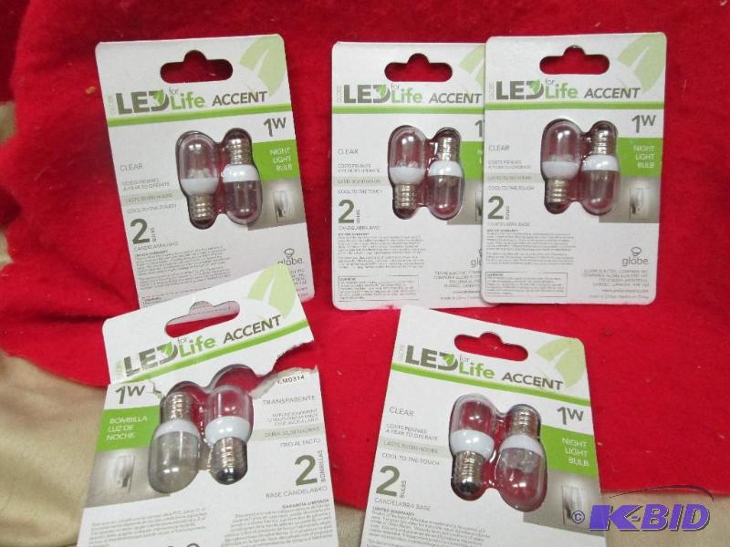 lot 160 image: Qty 5 pig of LED for life accent Night light ...