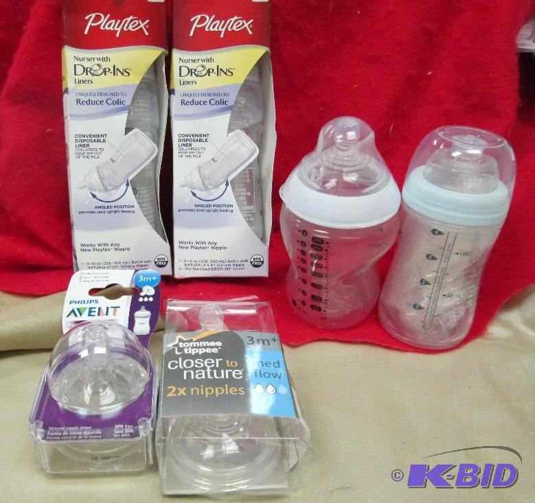 lot 162 image: 2 Playtex nurser with drop-ins liners, Philip...