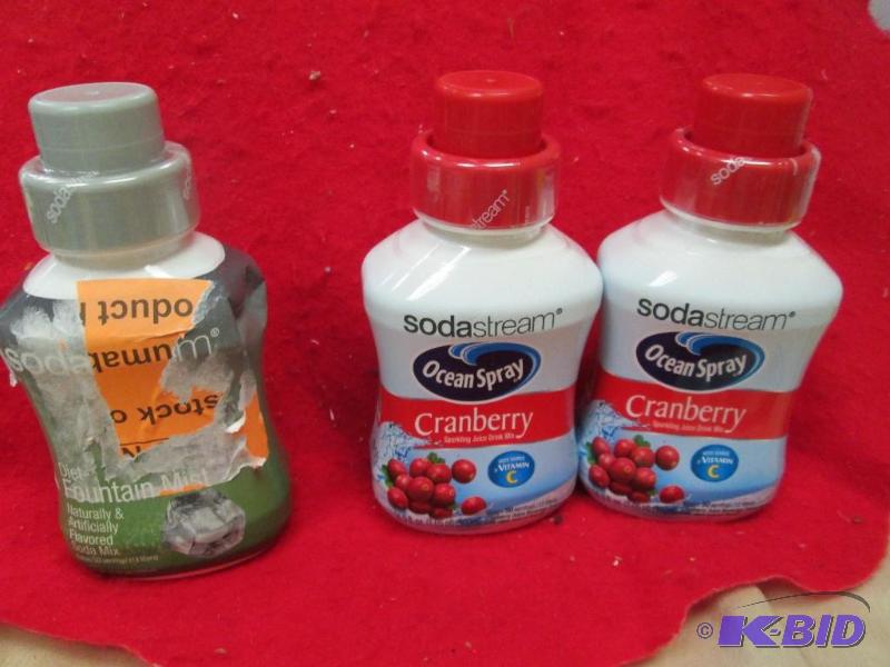 lot 173 image: Qty 2Ocean spray soda stream Cranberry and 1 ...