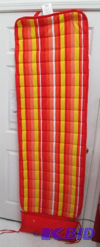 lot 20 image: rolled mat with pillow for lounge chair or be...