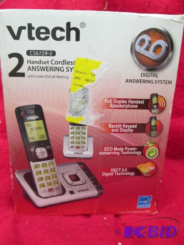 lot 226 image: Vetch 2 Handset cordless answering system wit...