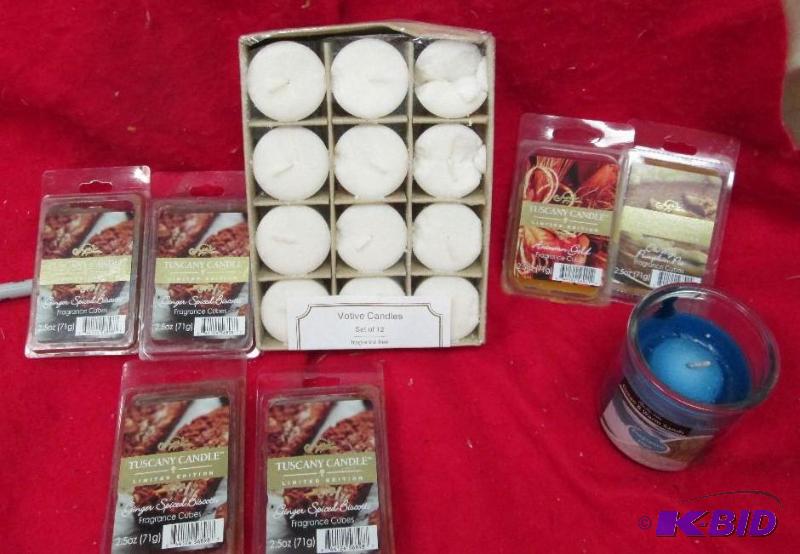 lot 232 image: Votive Candles, Tuscany candles Ginger spiced...