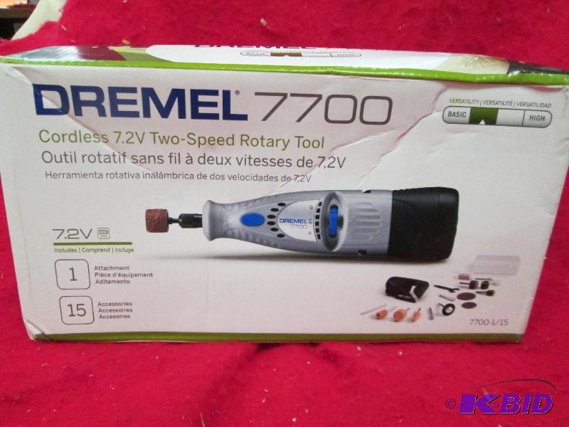 lot 243 image: Dremel 7700 Cordless 7.2 two-speed rotary too...
