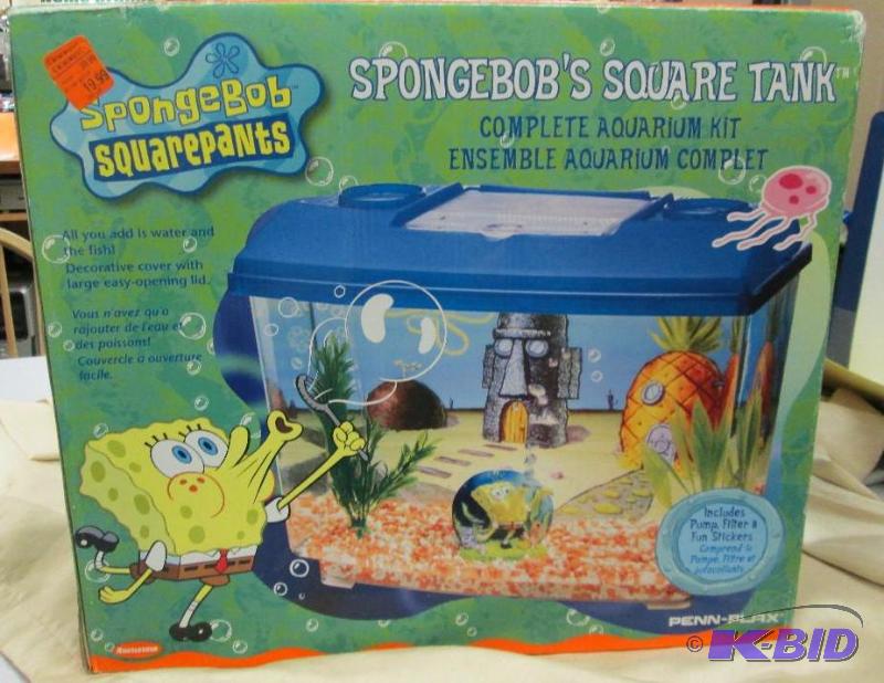 lot 25 image: SpongeBobs Square tank Complete Aquarium kit...