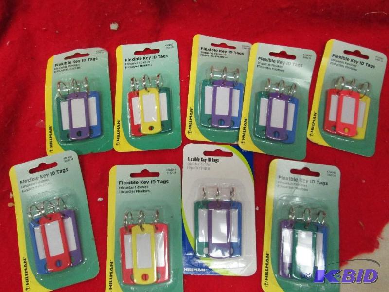 lot 287 image: Qty 8 Flexible key ID tags...