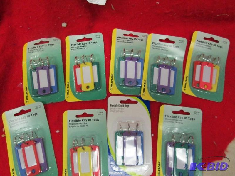 lot 289 image: Qty 8 Flexible key ID tags...
