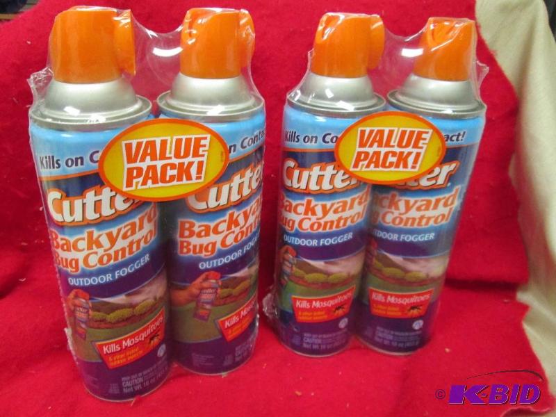 lot 35 image: Qty 4 cans 16 oz. Cutter Backyard Bug Control...