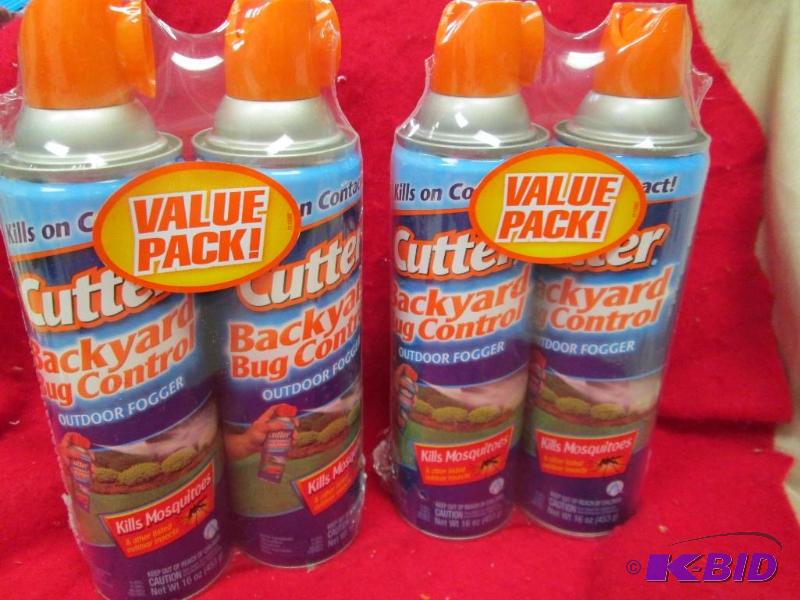 lot 40 image: Qty 4 cans 16 oz. Cutter Backyard Bug Control...