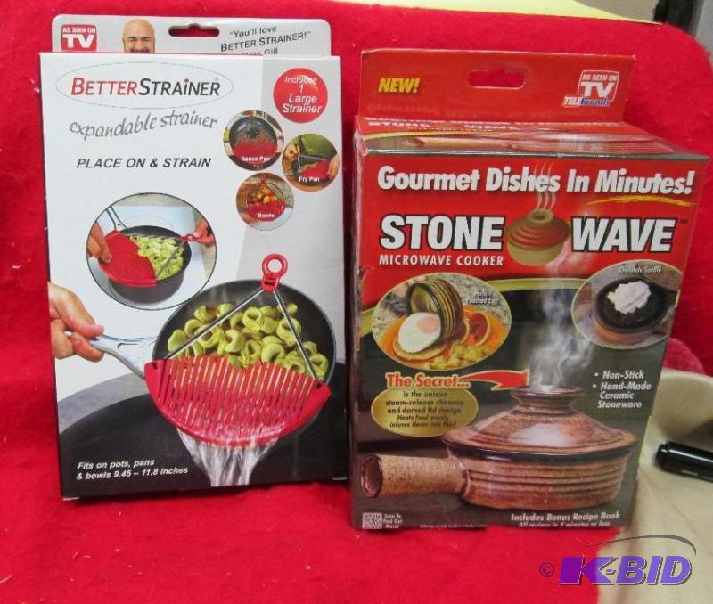 lot 6 image: Gourmet dishes in minutes Stone wave microwav...