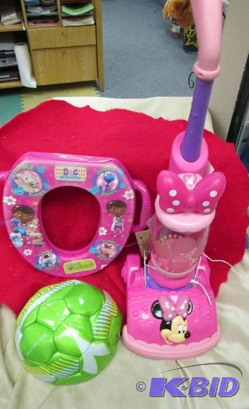 lot 64 image: Minnie Mouse Boutique vacuum cleaner, Diadora...