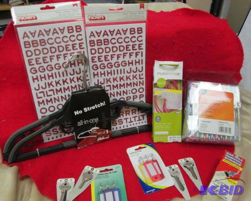 lot 66 image: 2-pk Glitter chipboard letter stickers, non s...