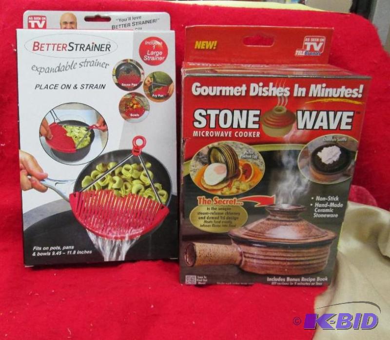lot 7 image: Gourmet dishes in minutes Stone wave microwav...