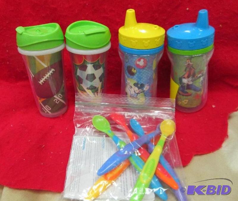 lot 86 image: Playtex sippy cups and mickey mouse sippy cup...