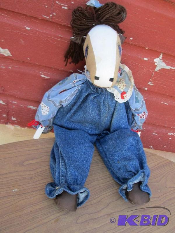 Stuffed vintage horse, handmade...