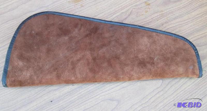 Brown leather pistol case...