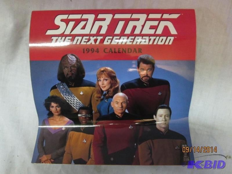 Star Trek 1994 calendar, no writing in it...