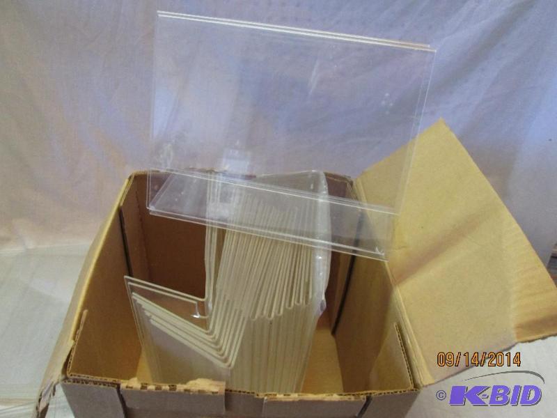 Lot of acrylic cleat plastic display holders...