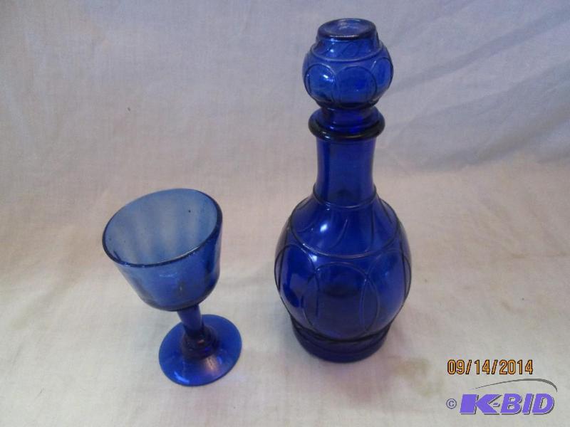 Vintage blue glass...