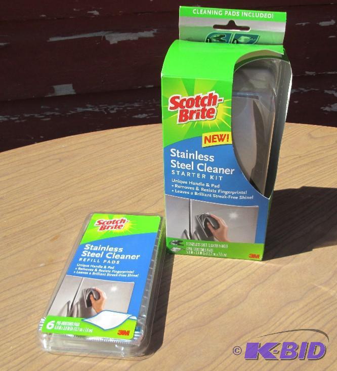 Scotchbrite stainless steel cleaner...