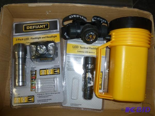 lot 25 image: Flat of lights. As shown. Terms. Inspection i...