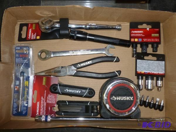 lot 29 image: Flat of tools. As shown. Terms. Inspection is...