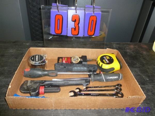 lot 30 image: Flat of tools. As shown. Terms. Inspection is...