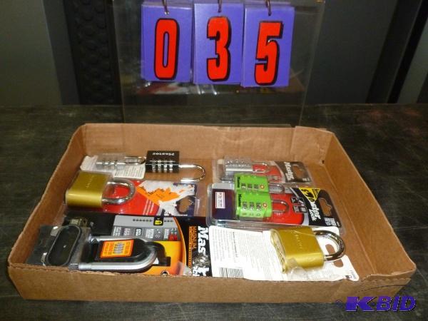 lot 35 image: Flat of locks. As shown. Terms. Inspection is...