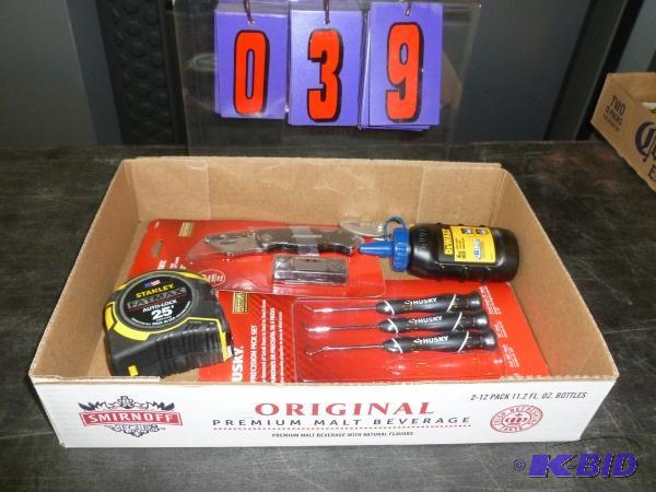 lot 39 image: Flat of tools. As shown. Terms. Inspection is...