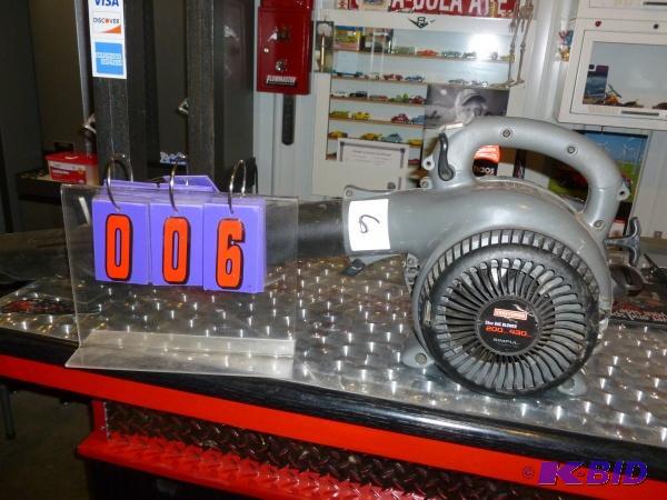 lot 6 image: Craftsman gas leaf blower. As shown. Tested a...