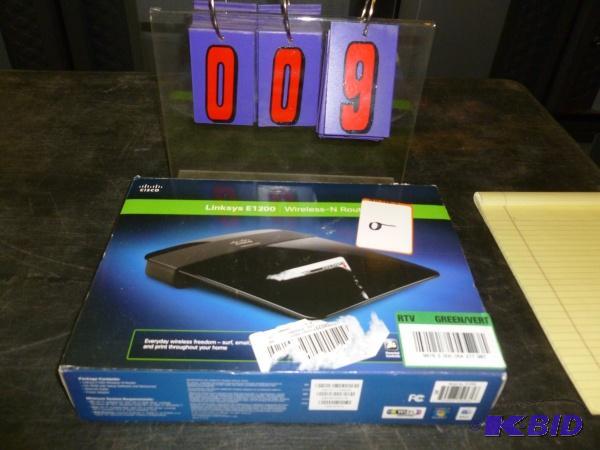 lot 9 image: Linksys e1200 wireless router. As shown. Appe...
