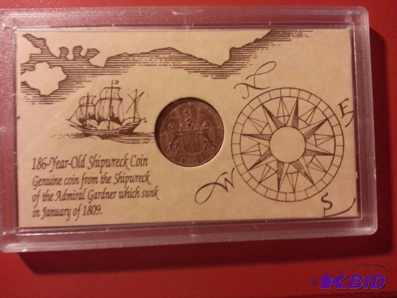 1808 10 CASH COIN FROM THE SHIPWRECK OF THE A...
