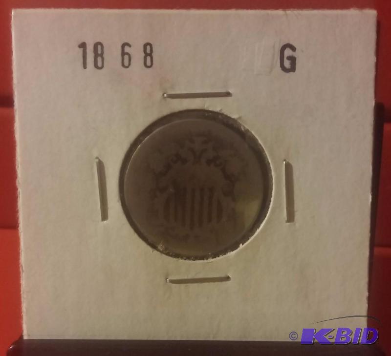 1868 SHIELD NICKEL...