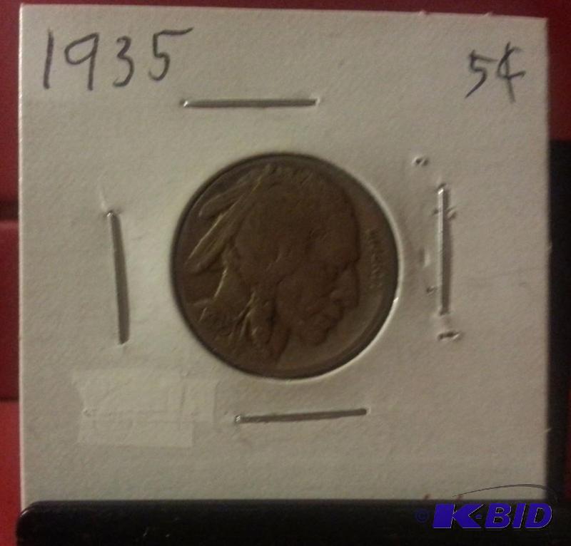 1935 BUFFALO NICKEL...