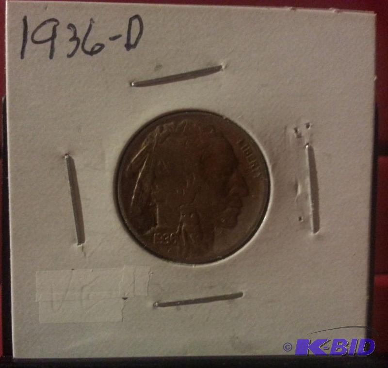 1936 D BUFFALO NICKEL...