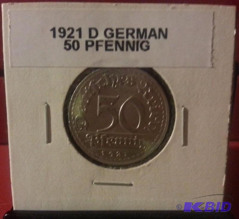 1921 GERMAN 50 PFENNIG...