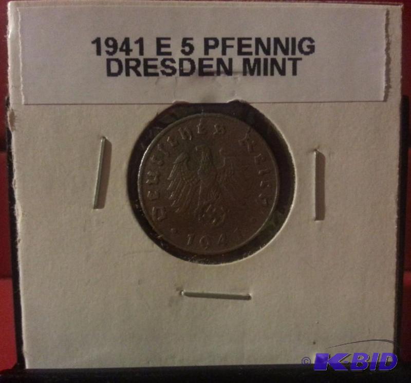 1941 GERMAN 5 PFENNIG...