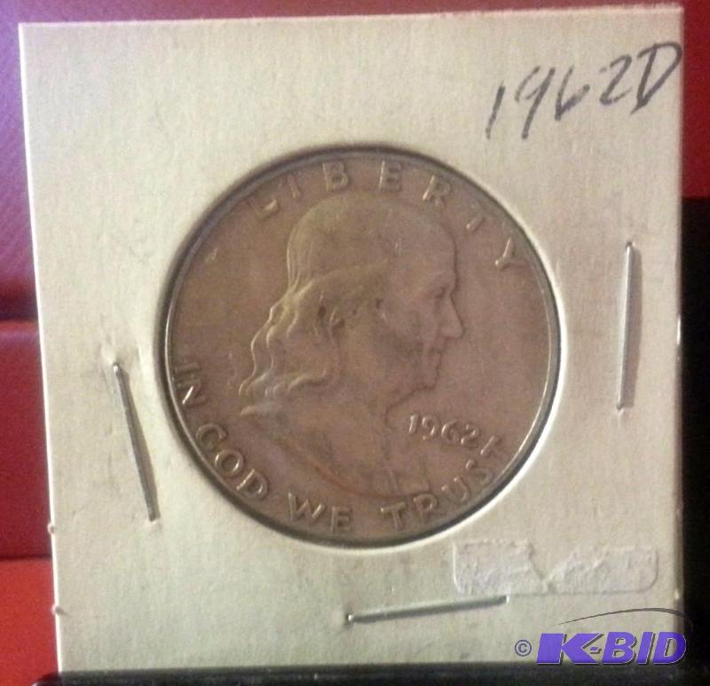 1962 D FRANKLIN HALF DOLLAR 90% SILVER...