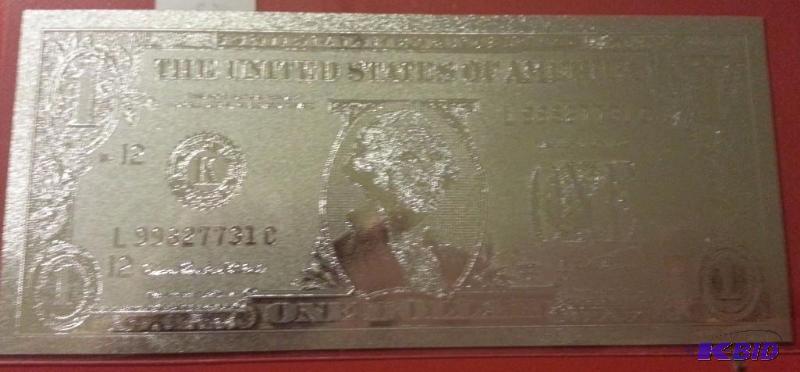 1 DOLLAR SILVER BILL, PURE .999 SILVER PRESSE...
