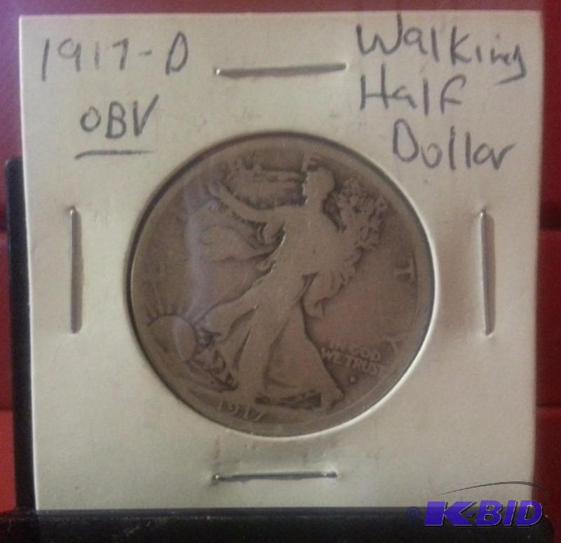 1917 D, D ON OBVERSE OR FRONT OF COIN VERSION...