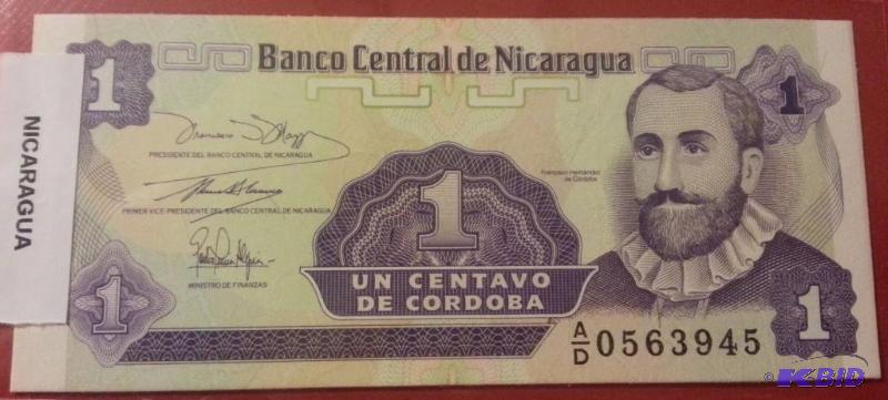 NICARAGUA UNCIRCULATED FOREIGN NOTE...