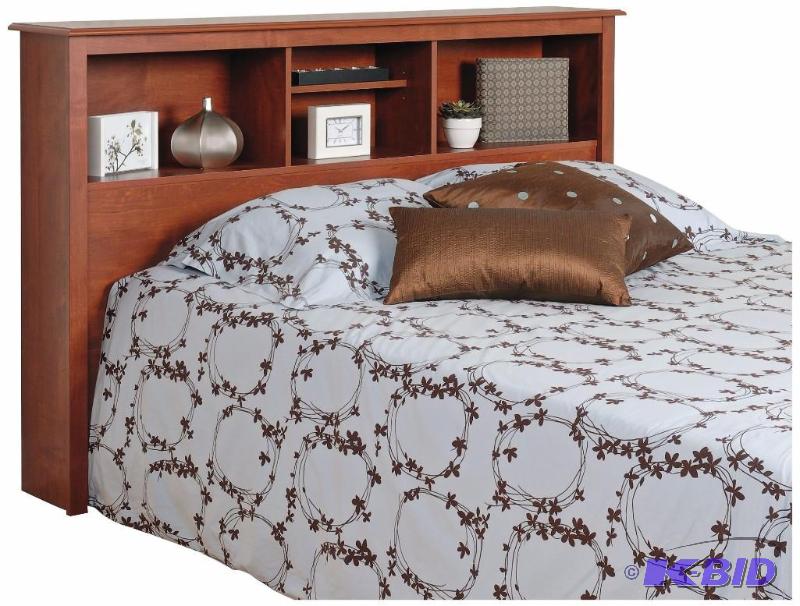 lot 67 image: Twin Bookcase Headboard Only (Cherry)  -...