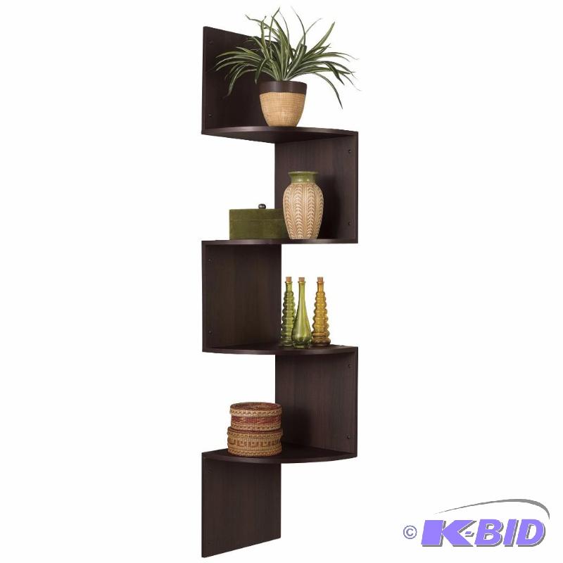 lot 71 image: Zig-Zag&nbspCorner Wall Shelf New In Box, Ne...