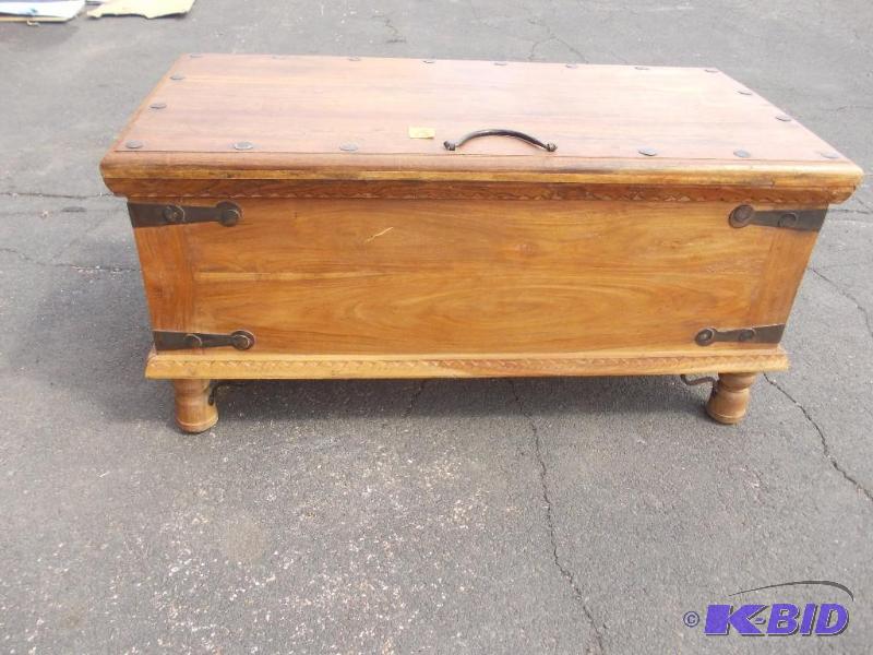 lot 8 image: Chest With Rustic Hardware 38x19x18 Matches ...