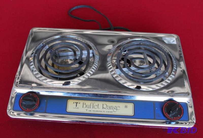 lot 13 image: Hot Plate Double Burner  Buffet Range Br...